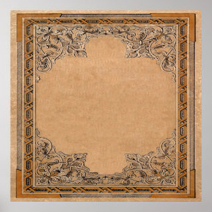 Falln Old Knotwork Paper Poster