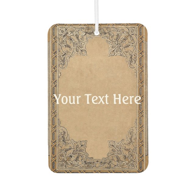 Falln Old Sepia Knotwork Paper Car Air Freshener (Front)