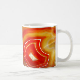Falln Orange Agate Coffee Mug