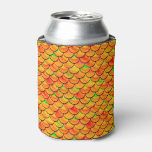 Falln Orange and Green Scales Can Cooler