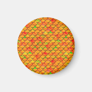 Falln Orange and Green Scales Magnet