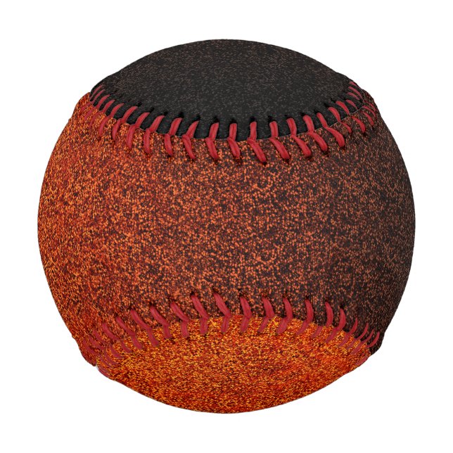Falln Orange & Black Glitter Gradient Baseball (Front)