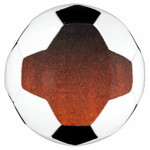 Falln Orange & Black Glitter Gradient Soccer Ball