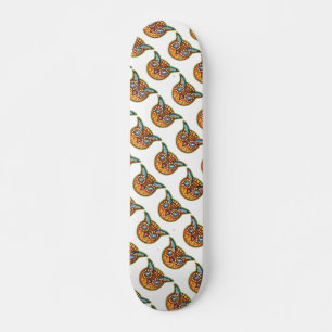 Falln Orange Owl Vintage Halloweenies Skateboard