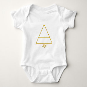 Falln Pagan Air Element Symbol Baby Bodysuit
