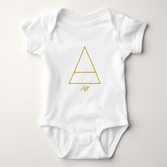 Falln Pagan Air Element Symbol Baby Bodysuit (Front)