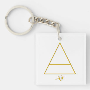 Falln Pagan Air Element Symbol Key Ring
