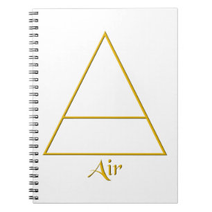 Falln Pagan Air Element Symbol Spiral Notebook