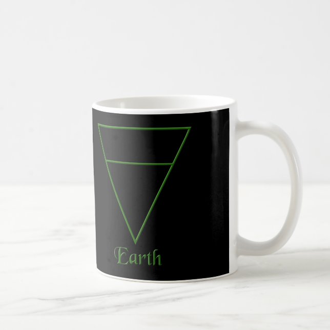 Falln Pagan Earth Element Symbol Coffee Mug (Right)
