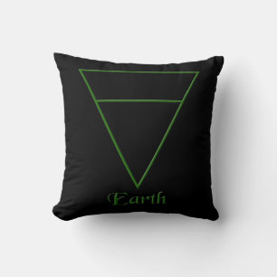 Falln Pagan Earth Element Symbol Cushion