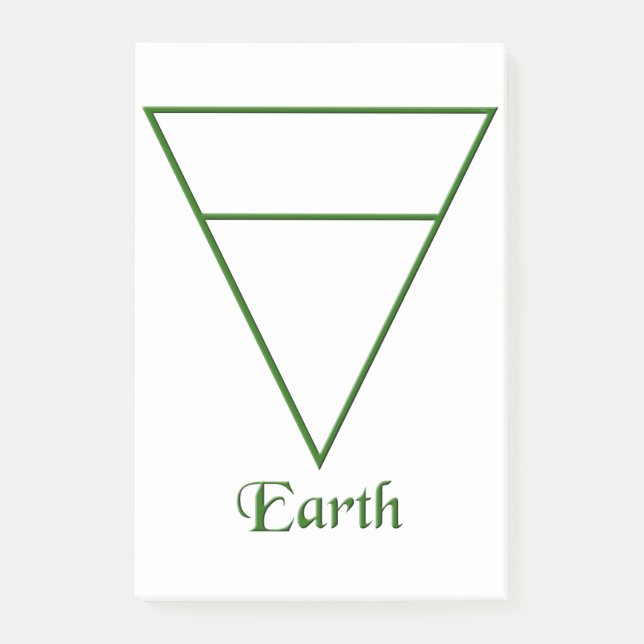Falln Pagan Earth Element Symbol Post-it Notes (Front)