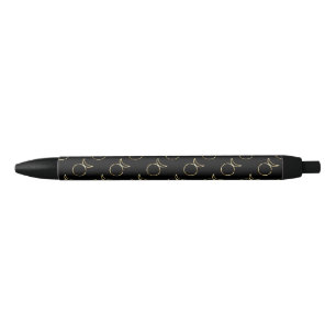 Falln Pagan Horned God Symbol Black Ink Pen