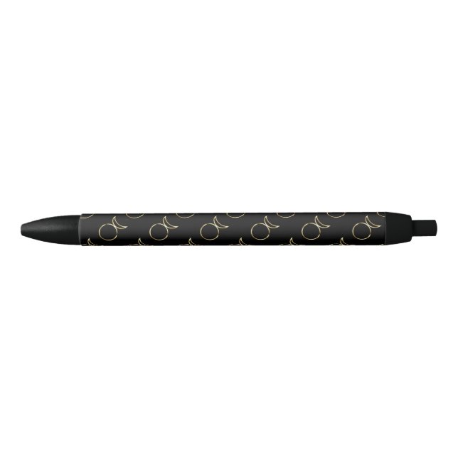 Falln Pagan Horned God Symbol Black Ink Pen (Front)