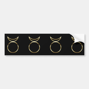 Falln Pagan Horned God Symbol Bumper Sticker