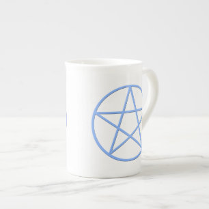 Falln Pagan Pentacle Bone China Mug
