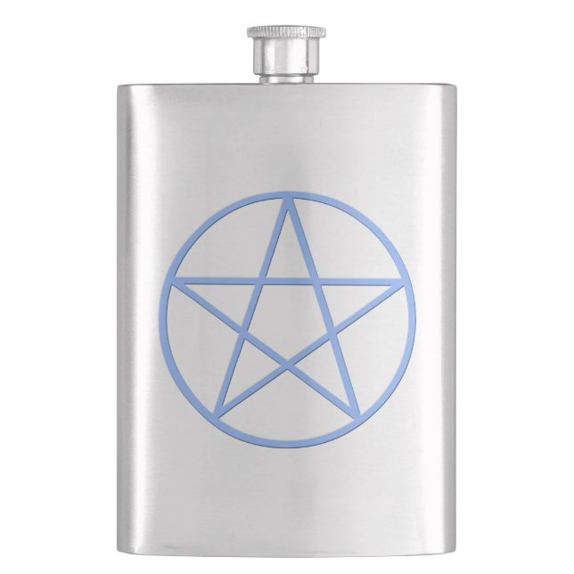 Falln Pagan Pentacle Hip Flask (Front)
