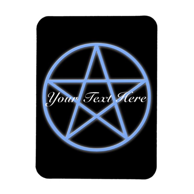 Falln Pagan Pentacle Magnet (Vertical)