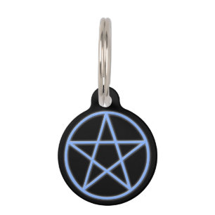 Falln Pagan Pentacle Pet Tag