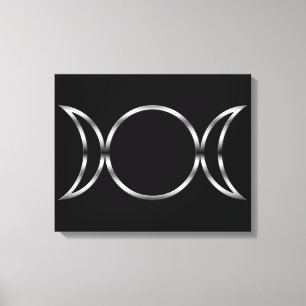 Falln Pagan Triple Goddess Symbol Canvas Print