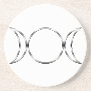 Falln Pagan Triple Goddess Symbol Coaster