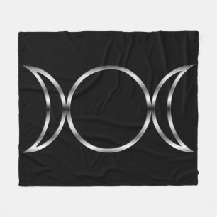Falln Pagan Triple Goddess Symbol Fleece Blanket