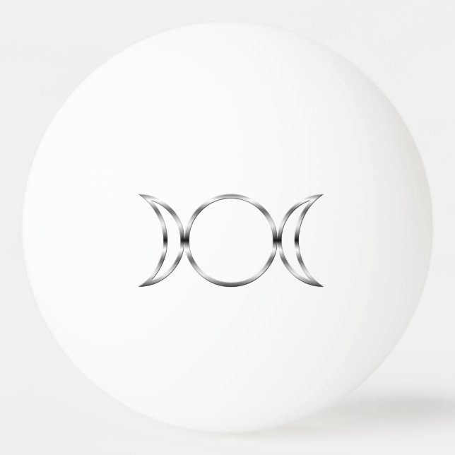 Falln Pagan Triple Goddess Symbol Ping Pong Ball (Front)