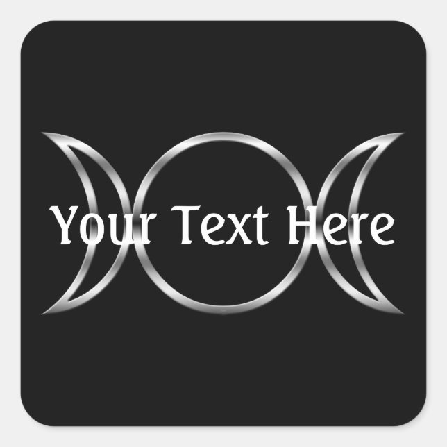 Falln Pagan Triple Goddess Symbol Square Sticker (Front)