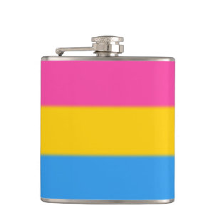 Falln Pansexual Pride Flag Hip Flask