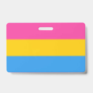 Falln Pansexual Pride Flag ID Badge