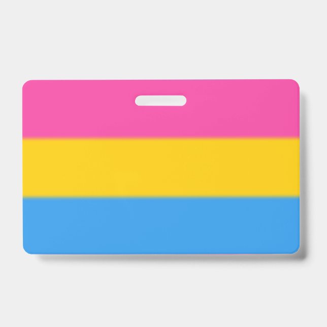 Falln Pansexual Pride Flag ID Badge (Front)