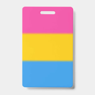 Falln Pansexual Pride Flag ID Badge