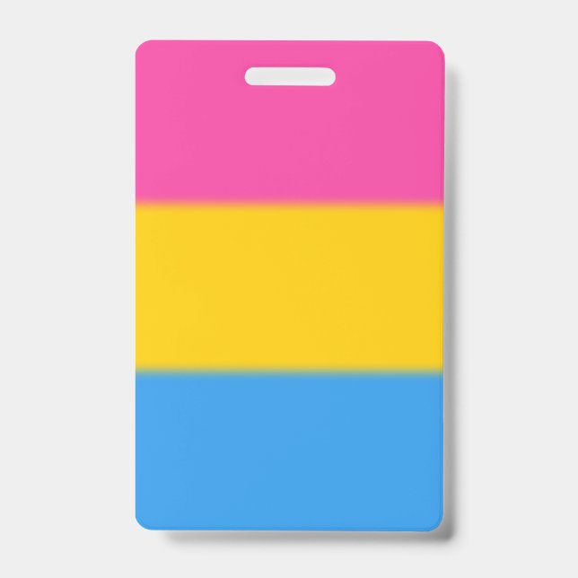 Falln Pansexual Pride Flag ID Badge (Front)