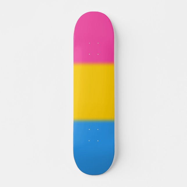 Falln Pansexual Pride Flag Skateboard (Front)