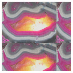 Falln Pink Geode Glow Fabric