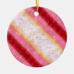 Falln Pink Sakura Sunrise Ceramic Tree Decoration