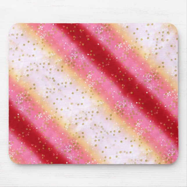 Falln Pink Sakura Sunrise Mouse Pad (Front)