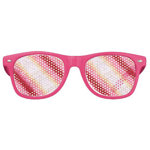 Falln Pink Sakura Sunrise Retro Sunglasses
