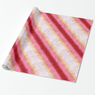 Falln Pink Sakura Sunrise Wrapping Paper