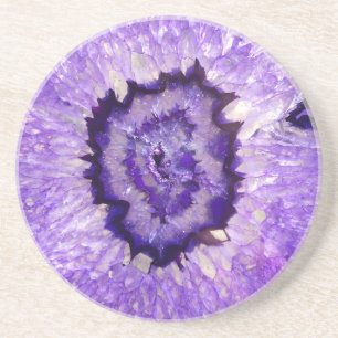 Falln Purple Agate Geode Coaster