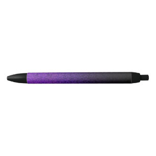 Falln Purple & Black Glitter Gradient Ink Pen