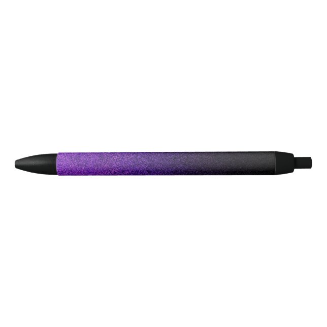 Falln Purple & Black Glitter Gradient Ink Pen (Front)