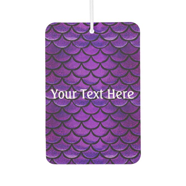 Falln Purple & Blue Mermaid Scales Car Air Freshener (Front)