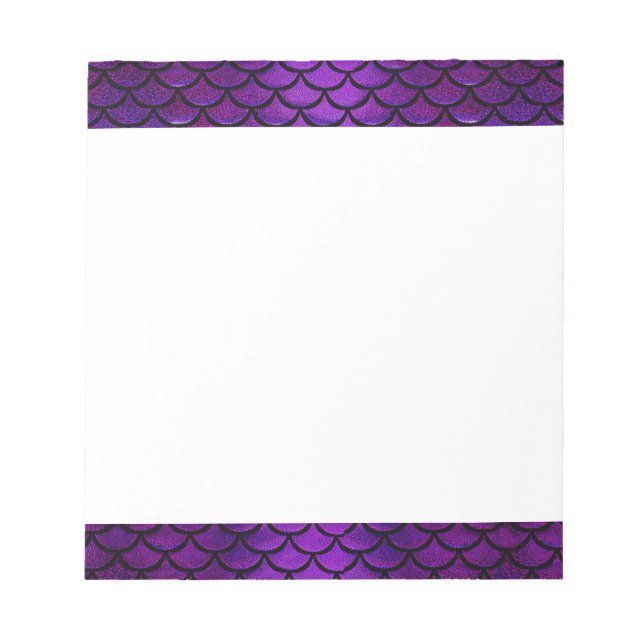 Falln Purple & Blue Mermaid Scales Notepad (Front)