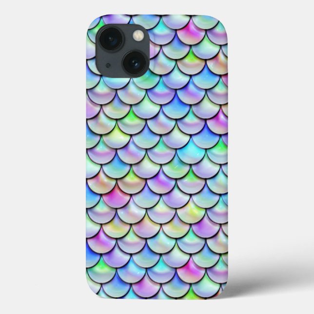 Falln Rainbow Bubble Mermaid Scales Case-Mate iPhone Case (Back)