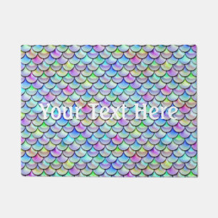 Falln Rainbow Bubble Mermaid Scales Doormat
