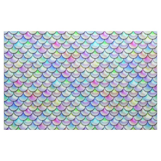 Falln Rainbow Bubble Mermaid Scales Fabric (Fat Quarter)