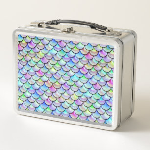 Falln Rainbow Bubble Scales Metal Lunch Box