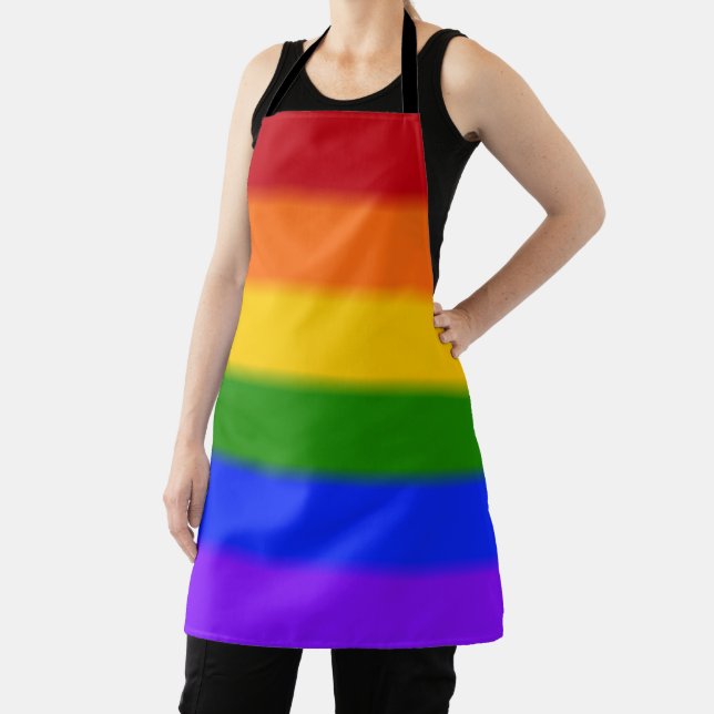 Falln Rainbow Gay Pride Flag Apron (Insitu)