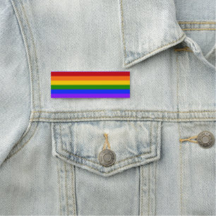 Falln Rainbow Gay Pride Flag Name Tag