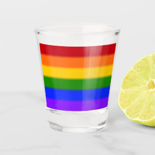 Falln Rainbow Gay Pride Flag Shot Glass